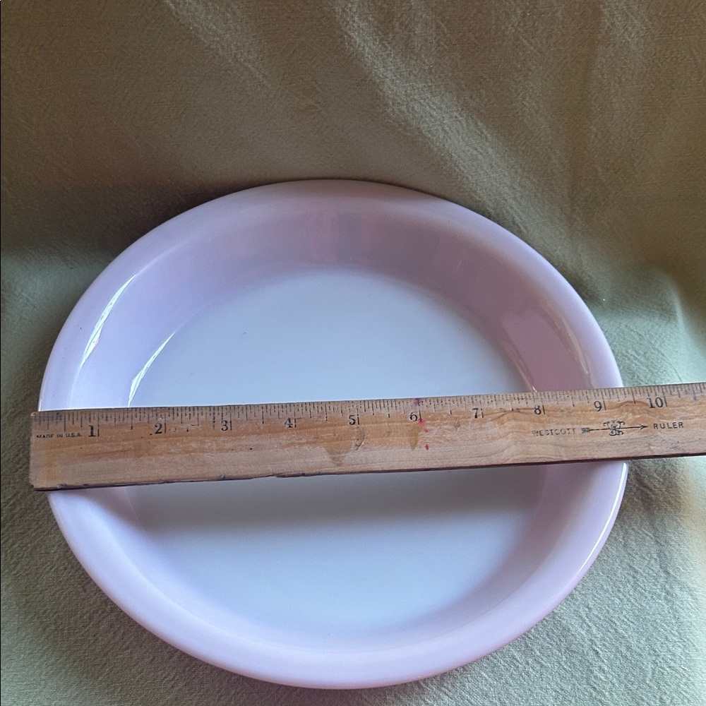 💕Pyrex pink pie dish pie plate shiny pretty 💕Dish EUC - Picture 4 of 7